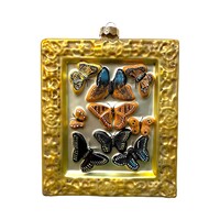 Kerstbal Schilderijtje Vlinders