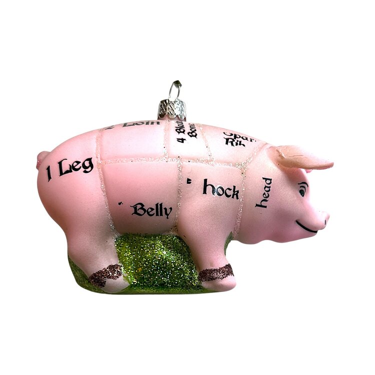 Christmas Ornament Market Pig