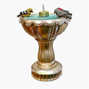 Christmas Decoration Bird Bath