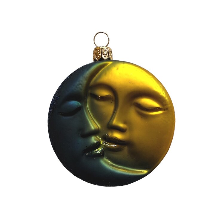 Kerstbal Maan Kus