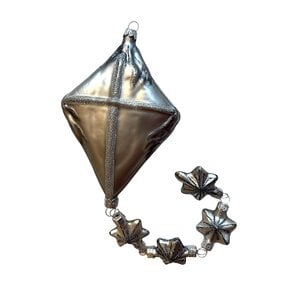 Kerstbal Vlieger Zilver