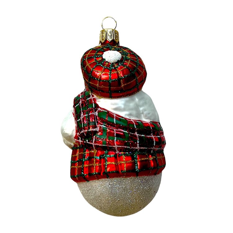 Christmas Ornament Scottish Snowman