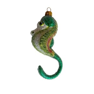 Kerstbal Zeepaardje Frosted