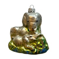 Christmas Decoration Two Elephants
