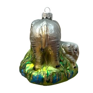 Kerstbal Twee Olifanten