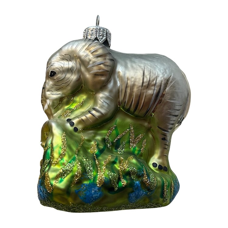 Christmas Ornament Two Elephants