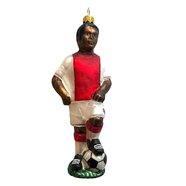 Kerstbal Zwarte Voetballer