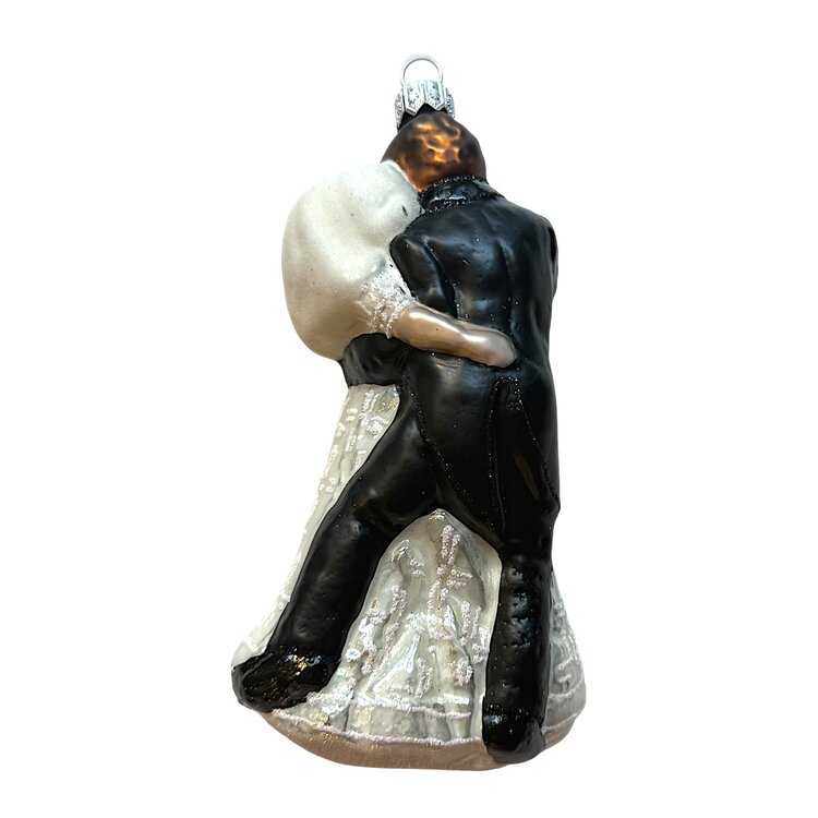 Christmas Ornament Bride and Groom Dancing