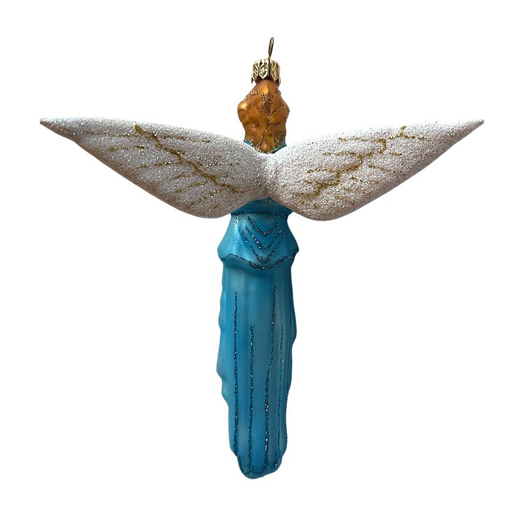 Christmas Ornament Slender Blue Angel