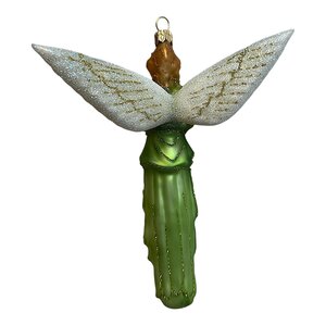 Christmas Ornament Slender Green Angel