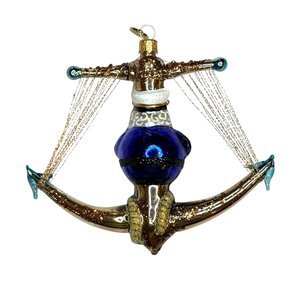 Christmas Ornament Captain in an Anchor