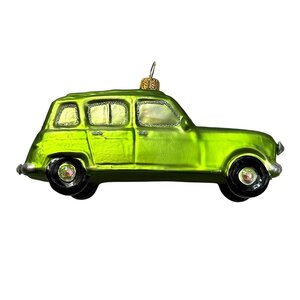 Kerstbal Groene Franse auto