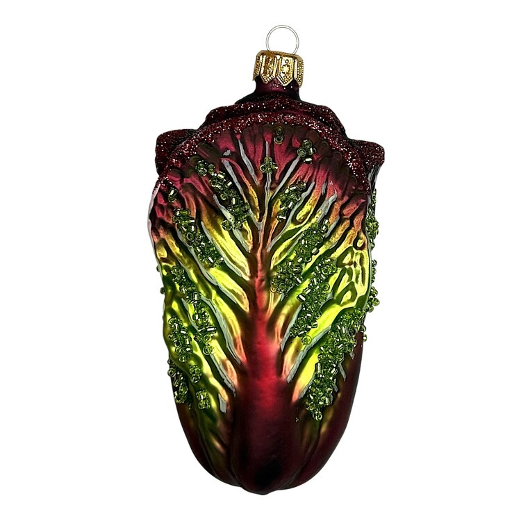 Christmas Ornament Cabbage Red