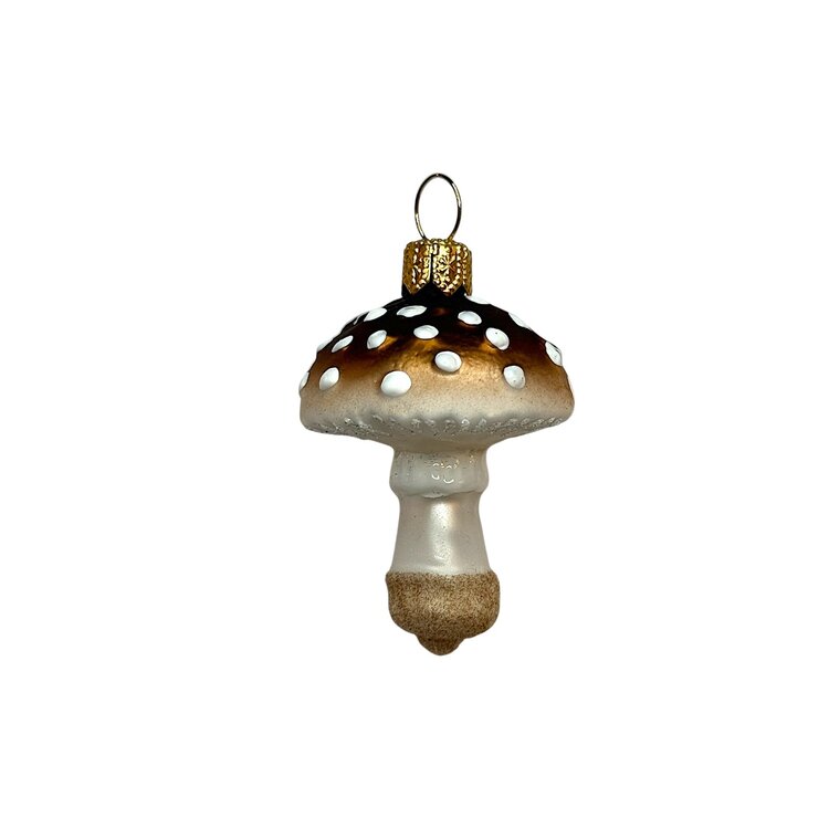 Christmas Ornament Little Mushroom Brown