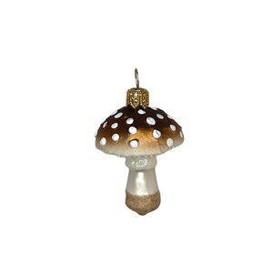 Christmas Ornament Little Mushroom Brown