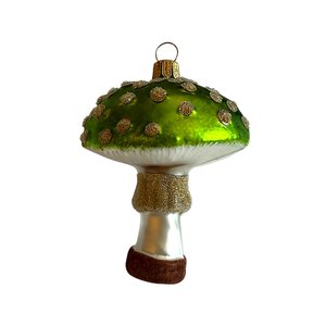 Christmas Ornament Mushroom Green