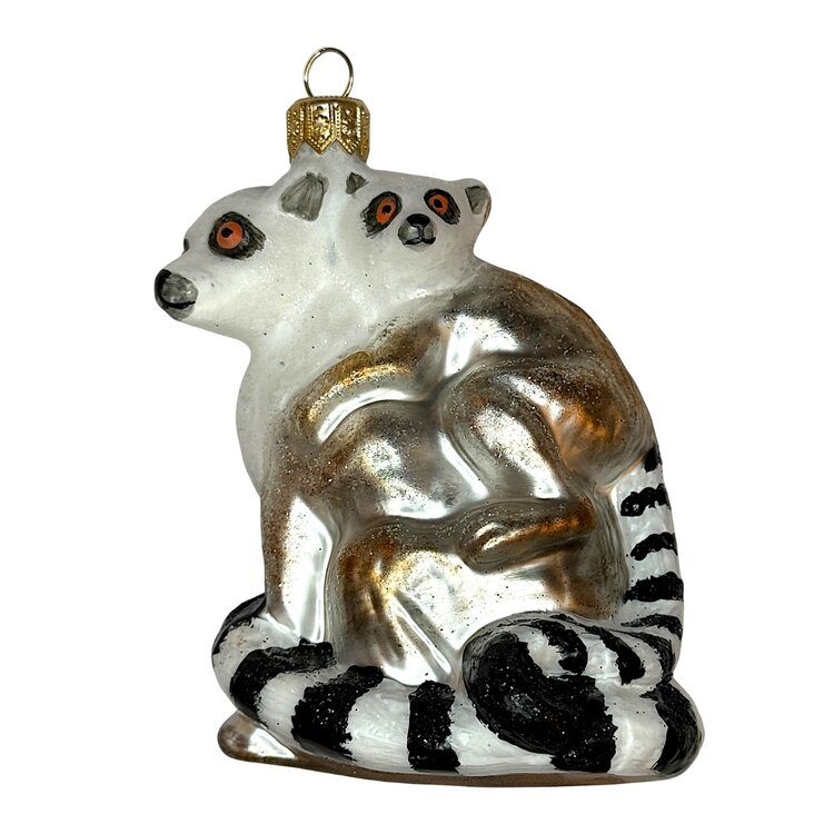 Christmas Ornament Ring-Tailed Lemurs