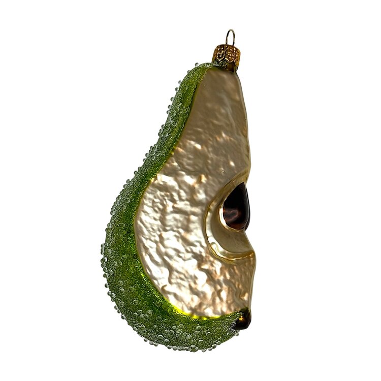 Christmas Ornament Pear Quarter Large