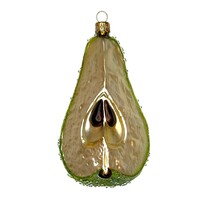 Christmas Decoration Pear Quarter Large