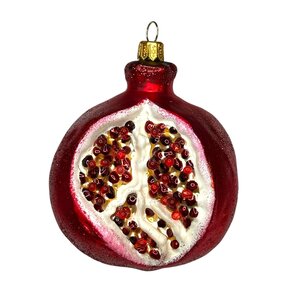 Christmas Decoration Pomegranate Whole Open