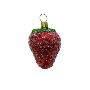 Kerstbal Halve Aardbei Klein