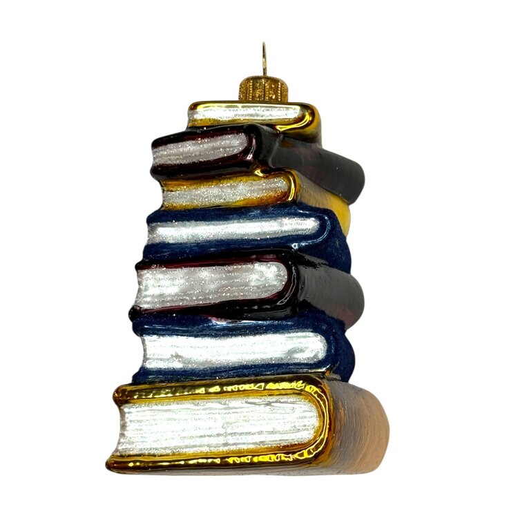Christmas Ornament Little Stack of Books