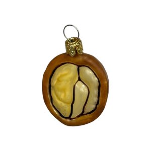 Christmas Ornament Walnut Half Round