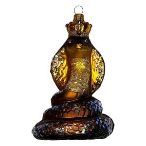 Christmas Decoration Lying Cobra