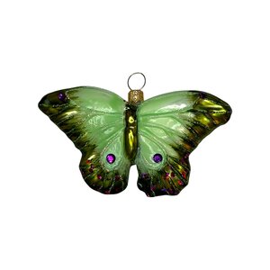 Christmas Ornament Butterfly Green