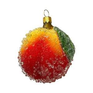 Kerstbal Perzik Frosted