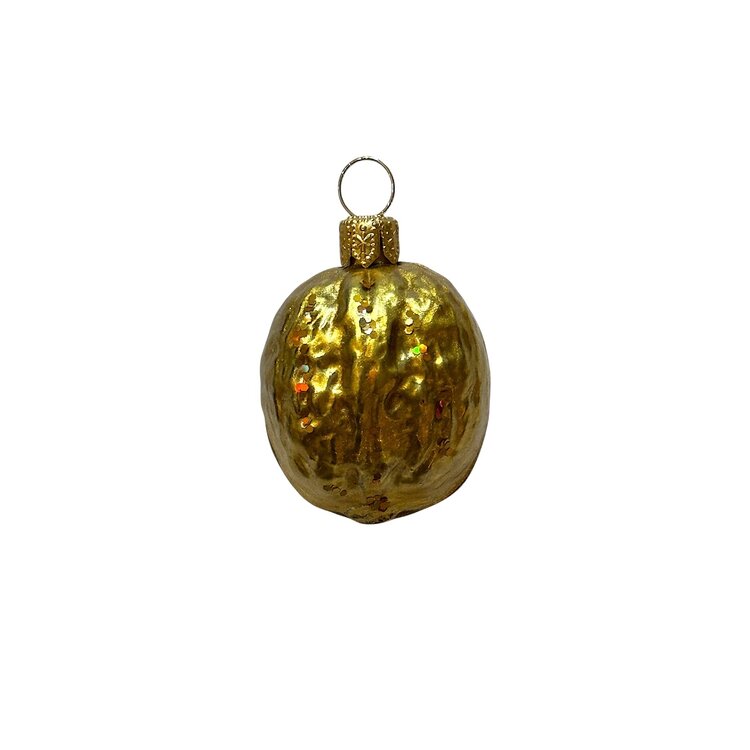 Kerstbal Walnoot Goud