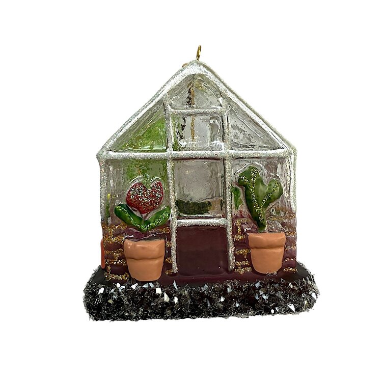 Kerstbal Bloemenkasje