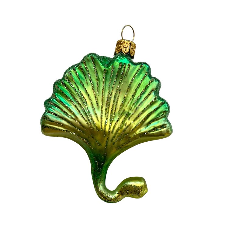 Kerstbal Ginkgo Groen