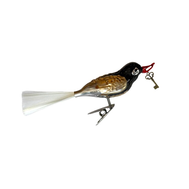 Vogelclip Vogeltje met Sleutel