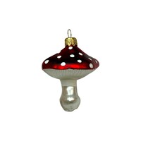 Kerstbal Paddenstoeltje Ovaal