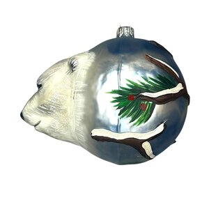 Christmas Ornament Polar Bear Head