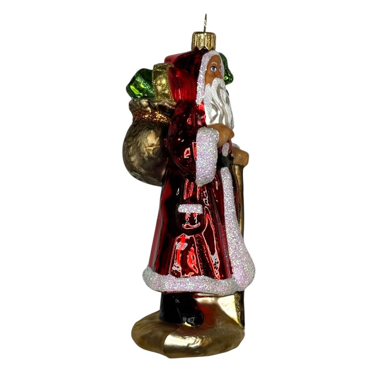 Kerstbal Santa met Cadeautjes