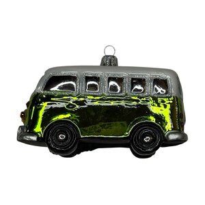 Kerstbal Volkswagenbusje Groen