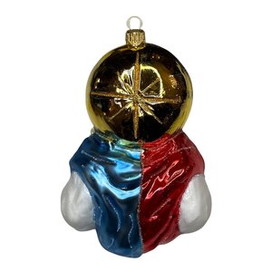 Kerstbal Jezus Blauw