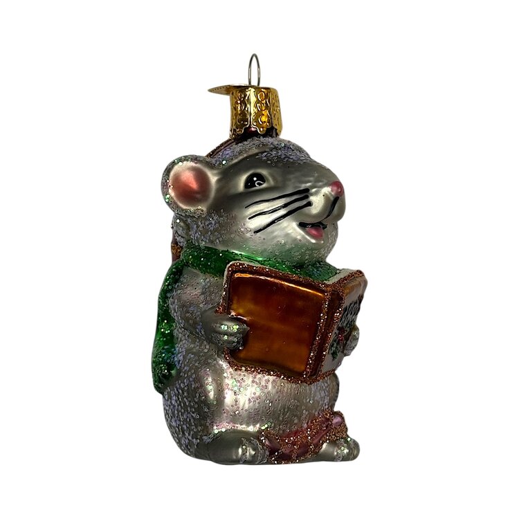 Kerstbal Zingend Muisje