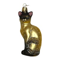 Christmas Decoration Siamese Cat Taupe