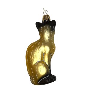 Christmas Ornament Siamese Cat Taupe