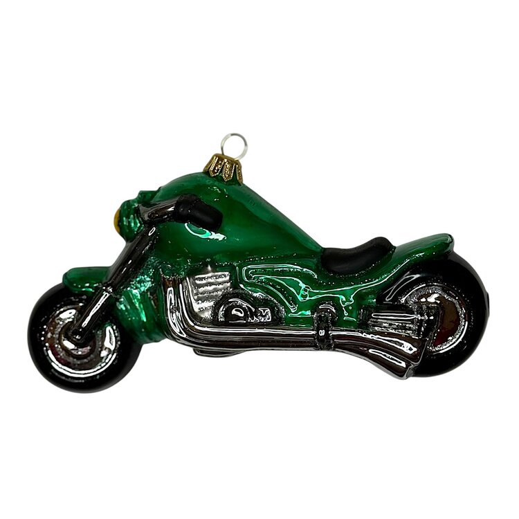 Kerstbal Chopper Groen
