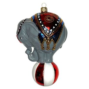 Christmas Ornament Circus Elephant Large