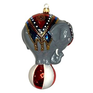 Christmas Ornament Circus Elephant Large