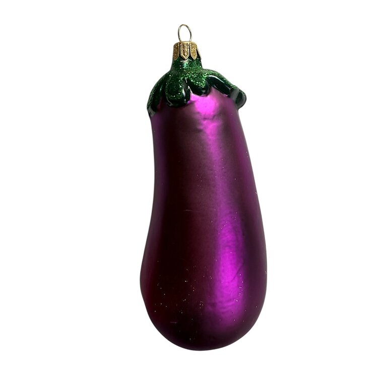 Christmas Ornament Large Eggplant