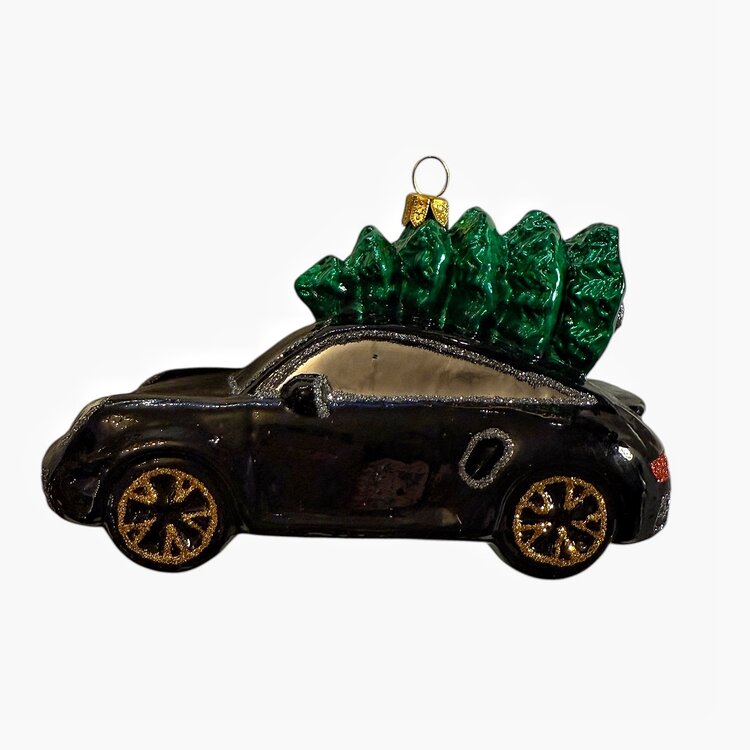 Christmas Decoration Race car with Christmas Tree