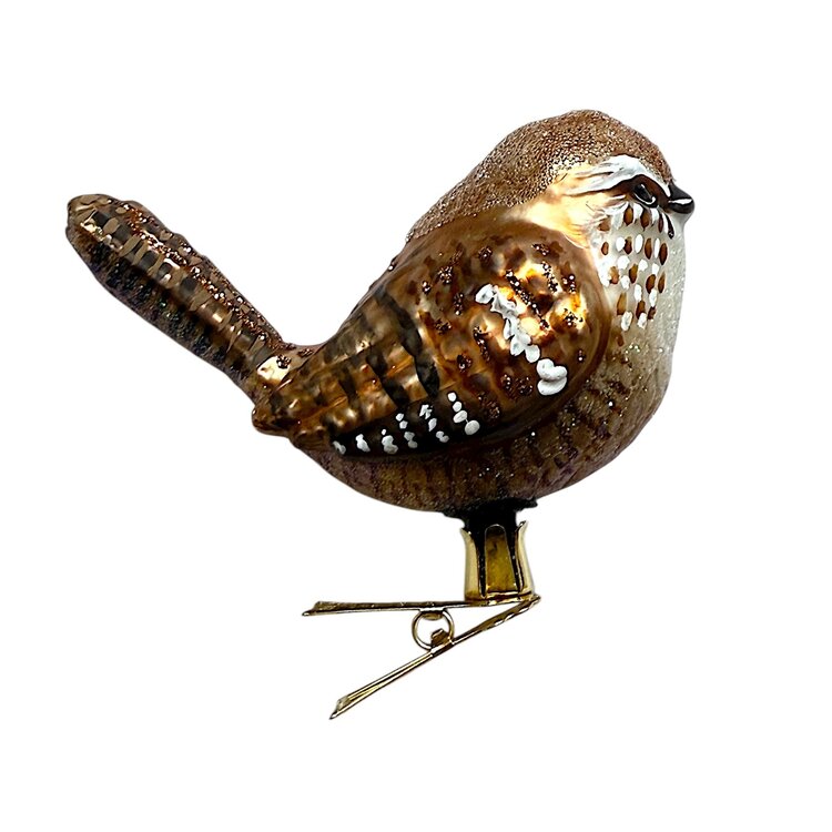 Christmas Ornament Happy Wren