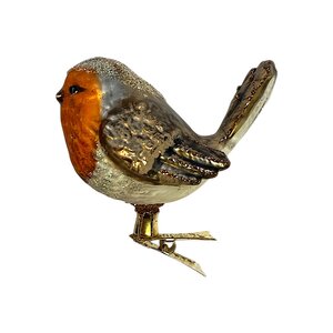 Christmas Ornament Happy Robin