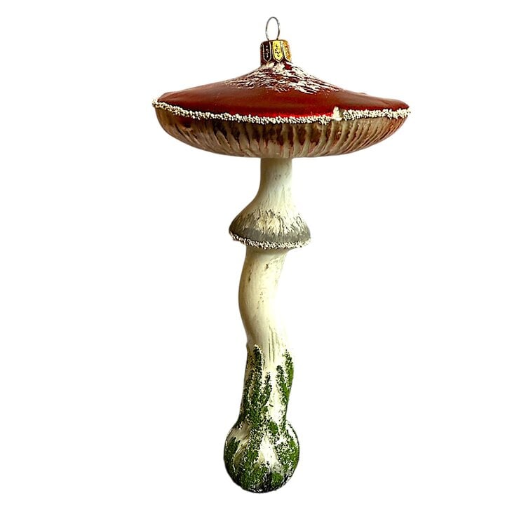 Christmas Ornament Large Red Mushroom